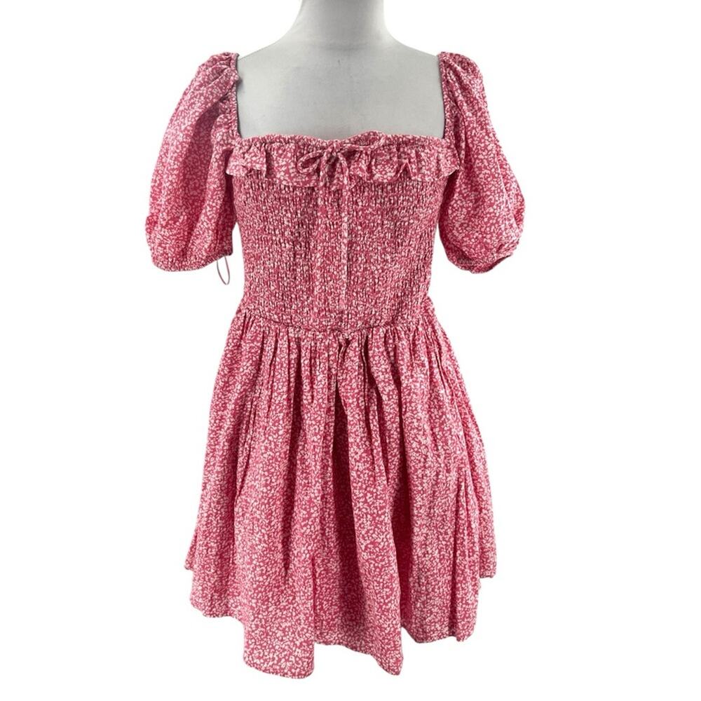 Abercrombie & Fitch cotton floral puff sleeve dress sz L